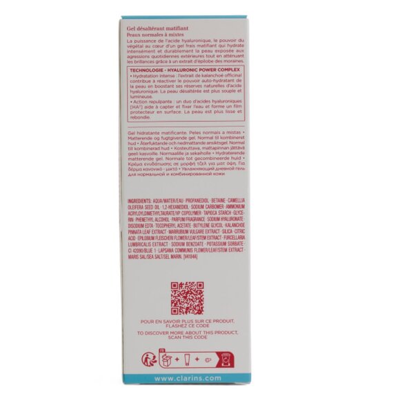 CLARINS Clear Made In France 2.6oz Hydra Essentiel Matte Gel - Picture 2 of 2